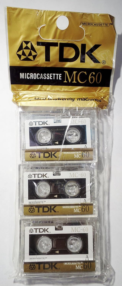 TDK Micro Cassette 60-minfor Audio Only 3-pk
