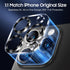 UniqueMe 3 Pack Camera Lens Protector for iPhone 15 Pro/iPhone 15 Pro Max, 9H Tempered Glass, Grey