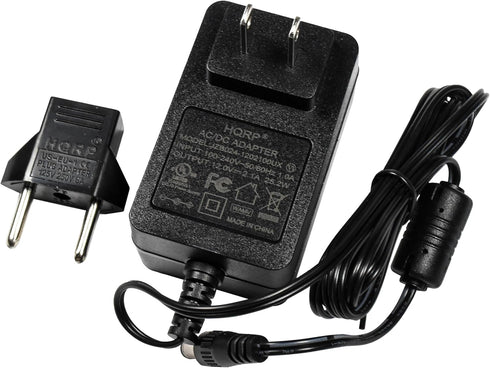 HQRP 12V AC Adapter Compatible with Seagate 3TB SRD00F2 ST3200823A-RK External Hard Drive + Euro Plug Adapter