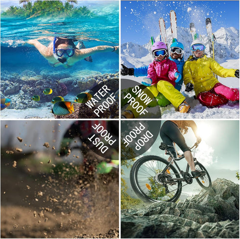 iCOVER Waterproof Case for Samsung Galaxy A25 5G, Outdoor Sports IP68 Dustproof Snowproof Underwater Full Body Case