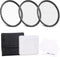 ARTCISE Star Filter Kit: 4+6+8 Point Cross Screen Lens Filters with Pouch for