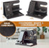 TESLYAR Wood Phone Docking Station, Ash Key Holder Wallet Stand Organizer for Men Gift, Black