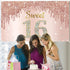 Sweet 16th Birthday Banner Backdrop Decorations for Girls, Rose Gold 16 Birthday Party Sign Supplies, Pink Poster Decor