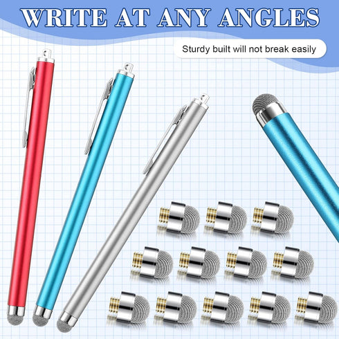24 Pieces Stylus Replacement Fiber Tip, Compatible with MEKO and Bargains Dept 0.3-inch Tip Series Stylus