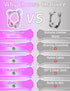 Unicorn Kids Pom Headphones with Mic, 85DB Limit, Shareport, HD Stereo Wired, Hot Purple, Perfect Travel Gift for Girls.