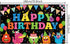 Birthday Backdrop, Happy Birthday Party Photography Background Banner, Cake Table Banner for Baby Shower
