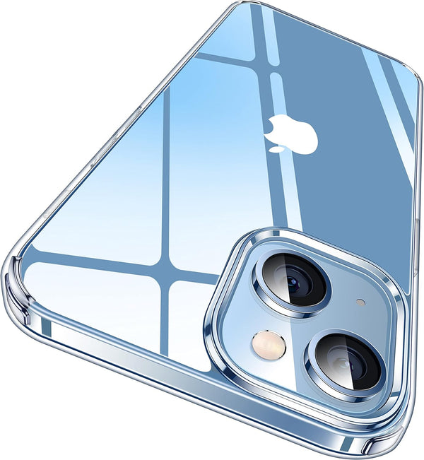 CASEKOO Crystal Clear Case for iPhone 14/iPhone 13, Military Grade Drop Protection, Shockproof for 6.1 inch