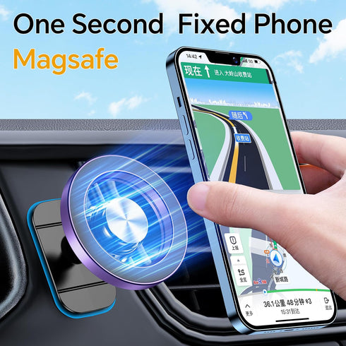 Magnetic Phone Holder for Car with 20 Strong Magnets, 360° Phone Mount for iPhone 15 14 13 12 Pro Max Plus