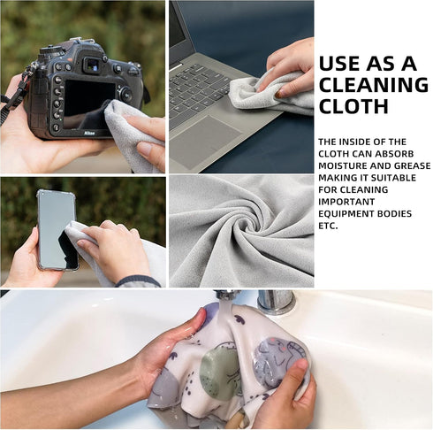 Camera Wrap, Anti-Scratch Lens Protective Wrap pouche, Magic Self-Adhesive Cloth, Universal Storage Cloth for DSLR