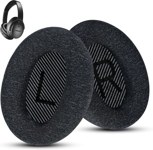 Fabric Comfort - Wzsipod Ear Pads for Bose QuietComfort 35/QC35ii Headphones, Compatible with QC45 QC25 QC2