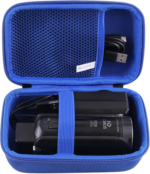 WAIYUCN Hard EVA Carrying Case Compatible with Sony HDRCX405/HDRCX455 Handycam Camcorder Case