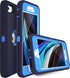 MXX Case Designed for iPhone SE 2020/SE 2022 - Heavy Duty Protective Case with Screen Protector and Belt Clip