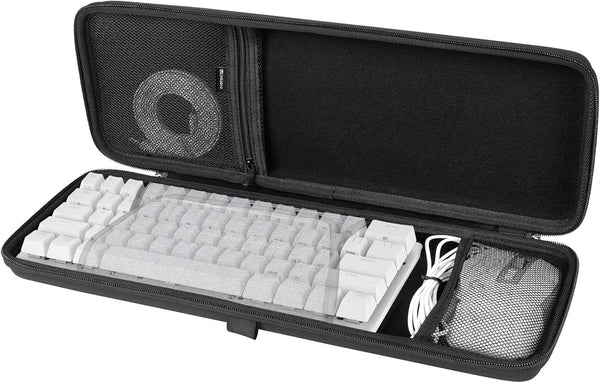 Linkidea Hard Travel Keyboard Case for Compact 60% Keyboard and Mouse, Compatible with Razer Huntsman Mini