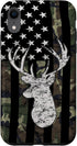 American Flag Camouflage Deer Hunting Case for iPhone XR, Whitetail Buck Design
