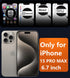 FNTCASE for iPhone 15 Pro-Max Case: Strong Magnetic Phone Case with Screen Protector | Camera Protector Translucent Matte Slim Shockproof Military-Grade Drop Protection Phone Cover (Black)