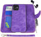 MODOS LOGICOS Detachable Wallet Folio Compatible with iPhone 12 Mini, Purple PU Leather Purse with Zipper