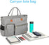 Rabjen Nurse Tote Bag for Work, Medical Supplies Shoulder Bag with Padded 15.6” Laptop Sleeve for Home Health Care