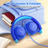 EarFun S1 Kids Headphones, Foldable Wired On-Ear Headphones with 85dB Volume Limit for School, Travel, Boys, Girls