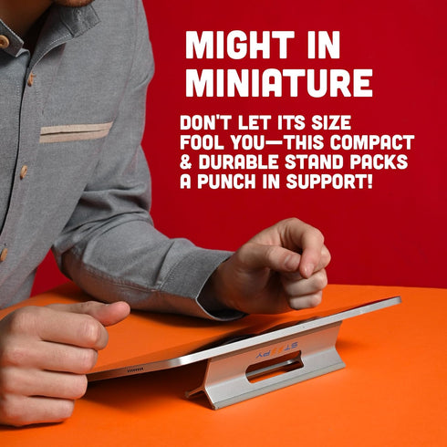 Steepy Portable Laptop Stand for Desk - Adjustable Height, Ergonomic Computer Stand for Cooling & Comfort