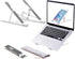 Adjustable Aluminum Laptop Stand, Foldable Portable Holder with Anti-Slip Silicone Pad for 10-15.6 Tablets