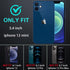 Military Grade 3 in 1 Heavy Duty Case for iPhone 12 Mini, Shockproof/Dust Proof with 2Pcs Tempered Glass Protector