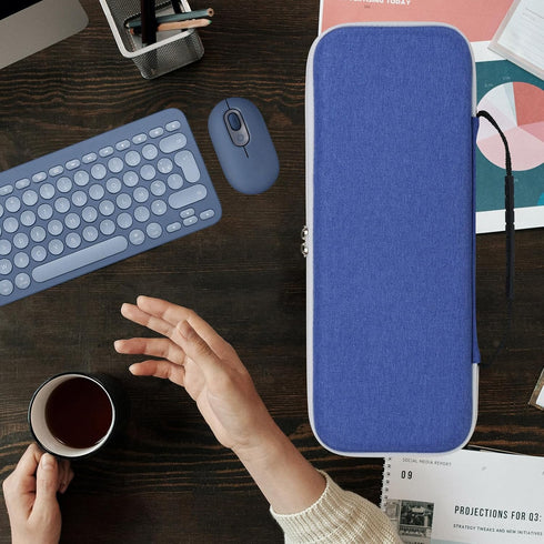 Geekria Hard Case Compatible with Pebble 2 Combo, Logitech K380/k380s Keyboard + M350/M350s Mouse, Protective Travel