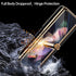 Samsung Galaxy Z Fold 3 Phone Case - Luxury Genuine Leather, Full Body Hinge Protection, Built-in Screen Protector