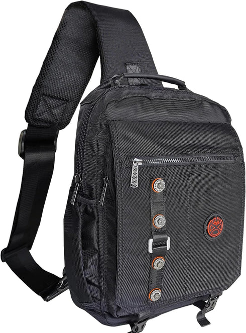 Large Sling Bag Laptop Backpack Cross Body Messenger Bag Shoulder Travel Rucksack