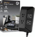 GE 6-Outlet Surge Protector, 6 Ft Braided Extension Cord Power Strip, Flat Plug, Adapter Spaced for Home, School, Office