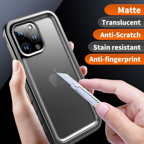 Cozycase Waterproof Shockproof Case for iPhone 15 Pro - Heavy Duty 360 Full Body Military Grade Protection with