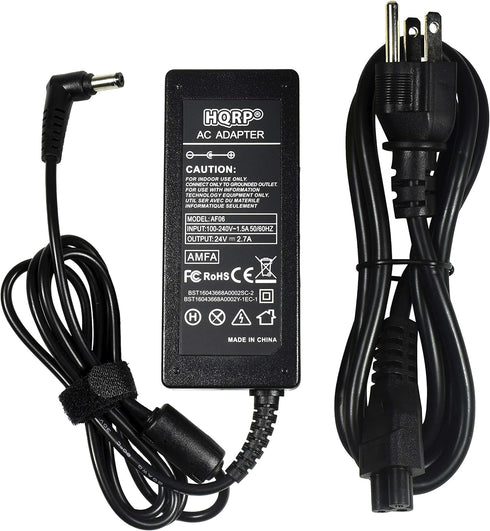 HQRP 24V AC Adapter for Harman Kardon SB16 SB15 Soundbar Speaker System, PSU Cord with Euro Plug Adapter