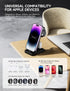 3 in 1 Charging Station with 18W Wall Adapter, Portable Foldable Charger Stand for Multiple Devices