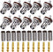 TNC Female Waterproof Connector, 10 pcs TUOLNK Crimp Plug for RG58 RG142 Coaxial Cable Solder Connector