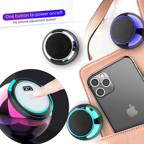 TWS Wireless Portable Small Bluetooth Speakers with Big Sound, Wireless Stereo Pairing, Minimalism Design, Metal