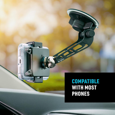 Nite Ize Steelie Windshield Kit - Magnetic Cell Phone Holder for Car Accessories, Sturdy Windshield Mount for Cell