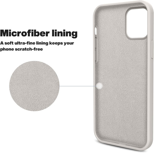 OTOFLY Compatible with iPhone 12 Pro Max Case, Premium Soft Liquid Silicone Rubber Full-Body Protective Bumper Case