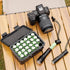 KIWIFOTOS 24 21700/20700 IP67 Slots Battery Storage Case Waterproof Hard Case Batteries Caddy Organizer Holder