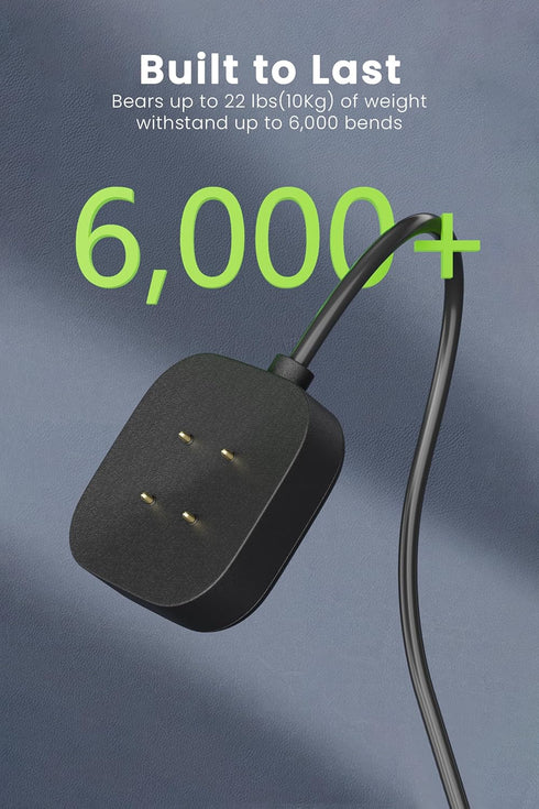 Compatible for Fitbit Sense/Sense 2/Versa 4/3 Charger Replacement 3.3FT USB Magnetic Fast Charging Cable Dock Stand