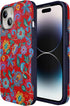 Casely iPhone 15 Plus Case, Painted Flowers, Frida Kahlo Floral Girly Design, Bold Case, MagSafe Compatible