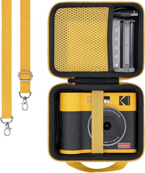 khanka Hard Travel Case for KODAK Mini Shot 3 ERA/Mini Shot 3 Retro, Case Only (Yellow)