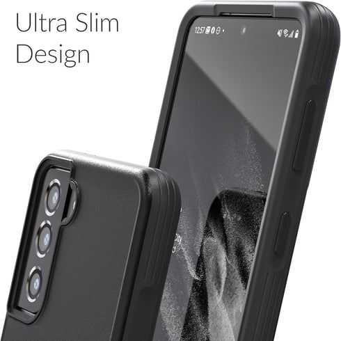 Crave Slim Guard Shockproof Case for Galaxy S21, Samsung Galaxy S21 5G (6.2 inch) - Black