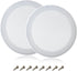 Fielect 2Pcs 6.5" Speaker Grill Covers, White Subwoofer Grill Cover Guard Protector with 8 Screws