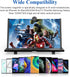 18" Screen Magnifier for Cell Phone, 3D HD Projector Screen Enlarger with Foldable Phone Stand Holder