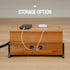 Extra Large Wood Cable Management Box - Cord Organizer Hider for Office, TV Wires, Desk (Solid Acacia)