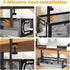 Under Desk Cable Management Tray, Cable Organizer, Cord Management Box for Office, Home, No Drill Required