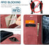 iPhone 11 Pro Max Wallet Case with Card Holder, RFID Blocking, PU Leather Magnetic Flip Case (Wine Red)