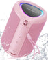Portable Bluetooth Speaker with Lights, Crystal Clear Sound, IPX5 Waterproof, All Day Playtime, AUX & TF-Card Input