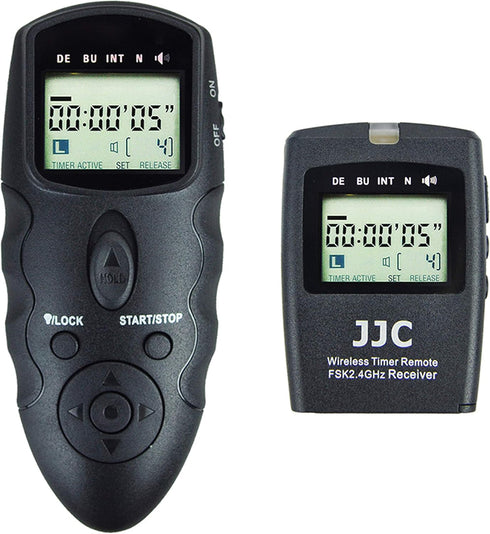 JJC Wireless Intervalometer Timer Remote Control Shutter Release for Fuji Fujifilm X-T5, X-T4, X-T3, X-T30, X-T20