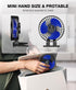 JZCreater USB Desk Fan, Mini Portable Fan with 3 Speeds, Strong Wind, Quiet Personal Fan for Home, Office, Travel