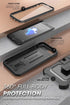 SUPCASE Unicorn Beetle Pro Case for iPhone SE 3rd/2nd Gen, iPhone 7/8 - Rugged, Black, with Screen Protector & Stand.